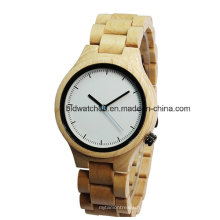 Montres en bois de bambou unisexe